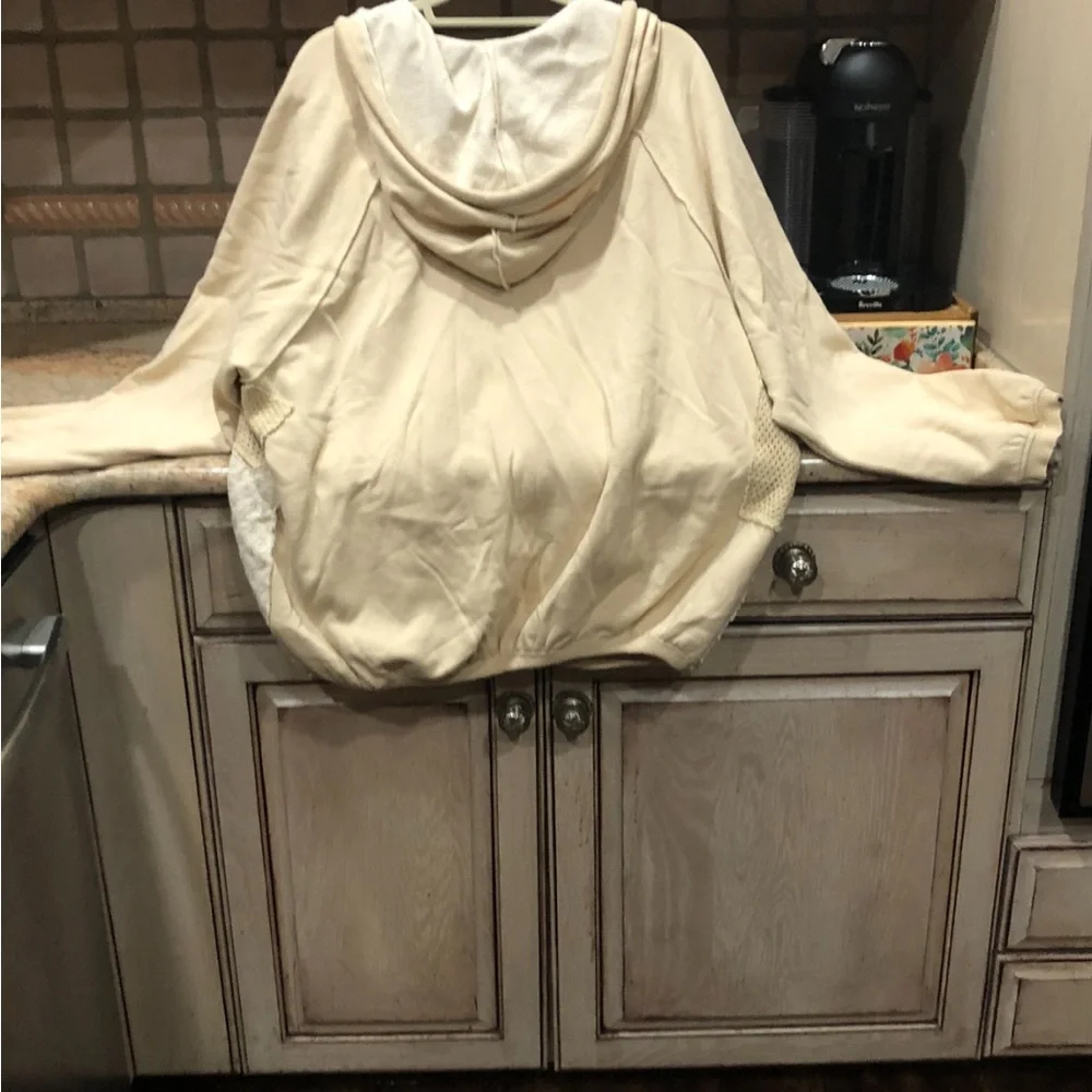 Urban Outfitters Bdg Carl Textured Hoodie Sweatshirt Drawcord Embroider Varsity - Picture 5 of 8